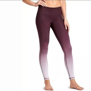 NWOT Athleta Reversible Ombre Chaturanga Legging